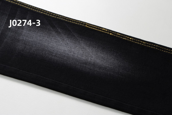 10 Oz Warp Slub High Stretch Black Backside 직사된 젠스 천