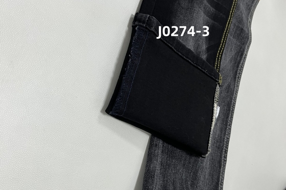 10 Oz Warp Slub High Stretch Black Backside 직사된 젠스 천