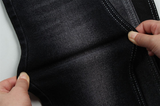 좋은 가격 11oz 저 스트레치 젠임 천 남자용 직무 착용 청바지 검은 뒤쪽 경쟁력있는 가격 Weilong 섬유 온라인으로
