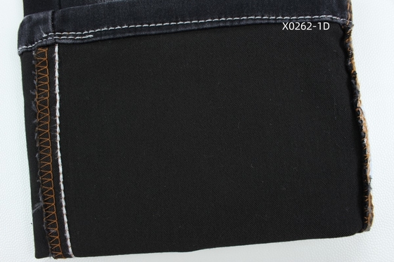 9.6 Oz 검은색 하이 스트레치 사틴 직물 젠스
