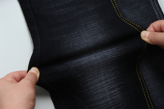11.5 Oz Cross Slub Black Backside Denim Fabric For Man Jeans 인도 시장 스타일 중국 광둥의 공장
