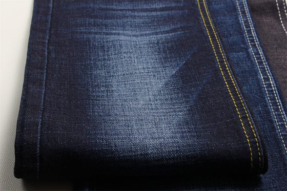 11.8 Oz Cross Slub Cotton Mixed Spandex Blue Denim Fabric For Man 청바지 스트레치 인도 시장 스타일