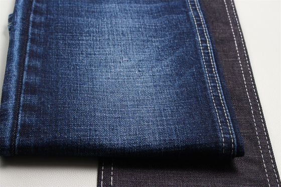 11.8 Oz Cross Slub Cotton Mixed Spandex Blue Denim Fabric For Man 청바지 스트레치 인도 시장 스타일