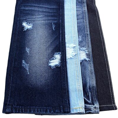 100% Cotton Super Dark Blue Rigid Denim Fabric for Jeans