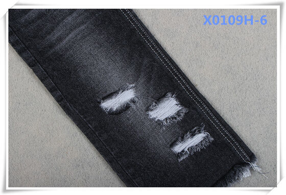 보이프렌드 스타일 100% 면 데님 원단 블랙 컬러 (청바지용)