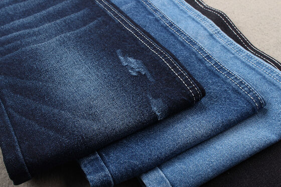 새로운 패션 트렌드 재활용 면 데님 원단 12% 재활용 면 및 88% 면 11 OZ 친환경