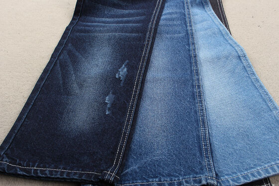 새로운 패션 트렌드 재활용 면 데님 원단 12% 재활용 면 및 88% 면 11 OZ 친환경