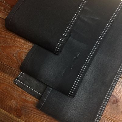 좋은 가격 텐클 면 소재 데님 직물 진 흑색 컬러 9 온스 온라인으로