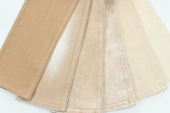 좋은 가격 카키 색상 높은 스트레치 슬럽 젠임 천 온라인으로