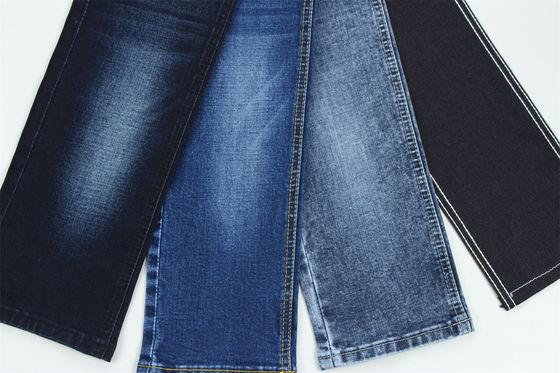 좋은 가격 목재 플라이에스터 라이온 엘라스탄 스트레치 젠임 직물 남성 청바지 온라인으로