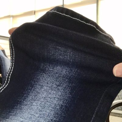 좋은 가격 72% 면화 28% 폴리에스테르 1.5% 스판덱스 가벼운 한도 데님 직물 9.5 온스 온라인으로