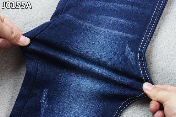 매듭 2% 스판덱스 구성 직물  산포리즈링과 8.3OZ 한도 데님 직물